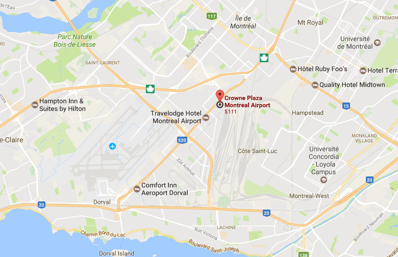 Crown Plaza, 6600 Cote-de-Liesse, Montreal, QC